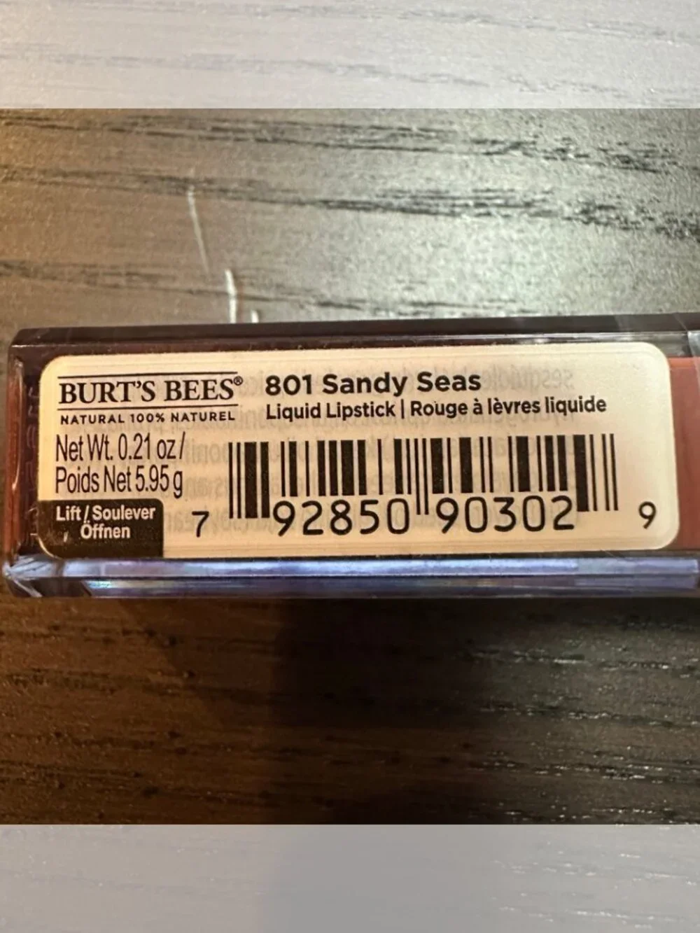 Burt's Bees Liquid Lipstick 801 Sandy Seas Moisturizing NEW